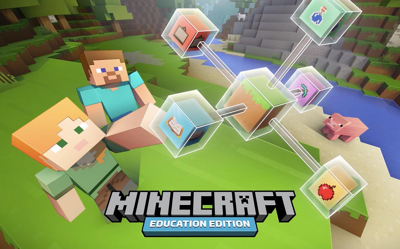 Minecraft para Educação.  Ambiente de Aprendizagem para Escolas Gamificado.
